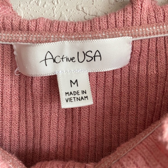 Pink Knit Cut Out Mini Summer Dress - Picture 3 of 3